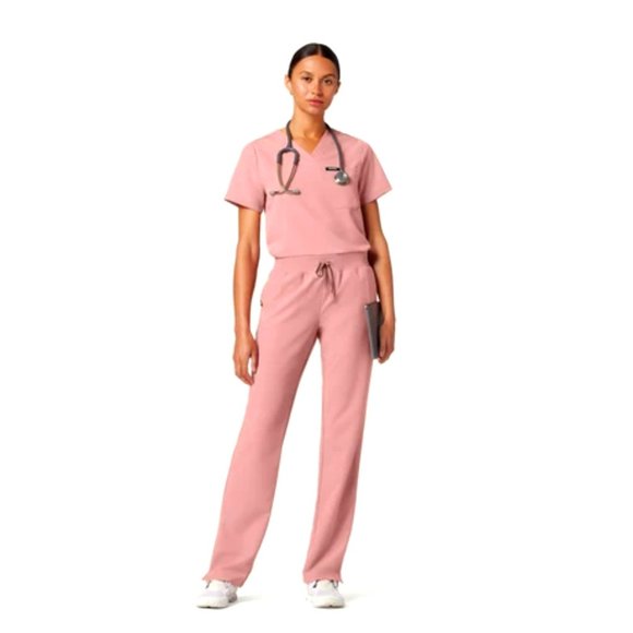 Jaanuu Women's Xenos Scrub Pant, Mauve | M - Picture 3 of 6